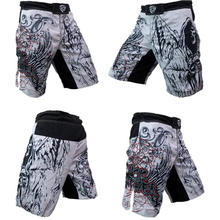 Benutzerdefinierte MMA Shorts Sublimated Print 4 Way Stretch Crossfit Shorts Großhandel